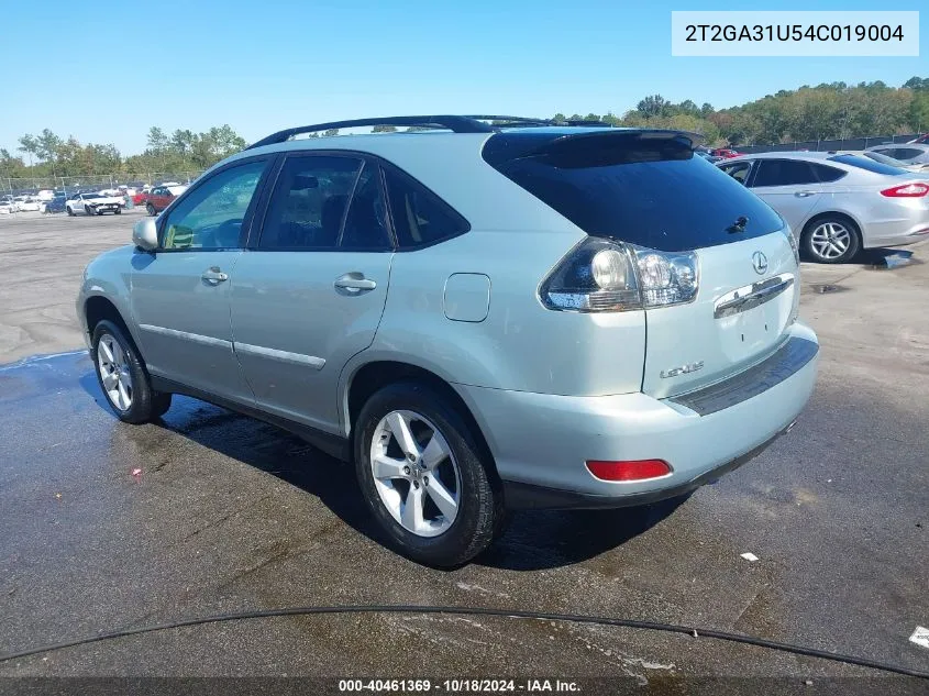 2004 Lexus Rx 330 VIN: 2T2GA31U54C019004 Lot: 40461369