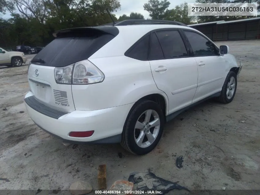 2004 Lexus Rx 330 VIN: 2T2HA31U54C036163 Lot: 40486394