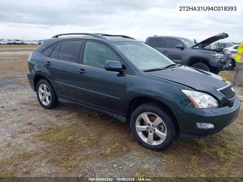 2004 Lexus Rx 330 VIN: 2T2HA31U94C018393 Lot: 40502342