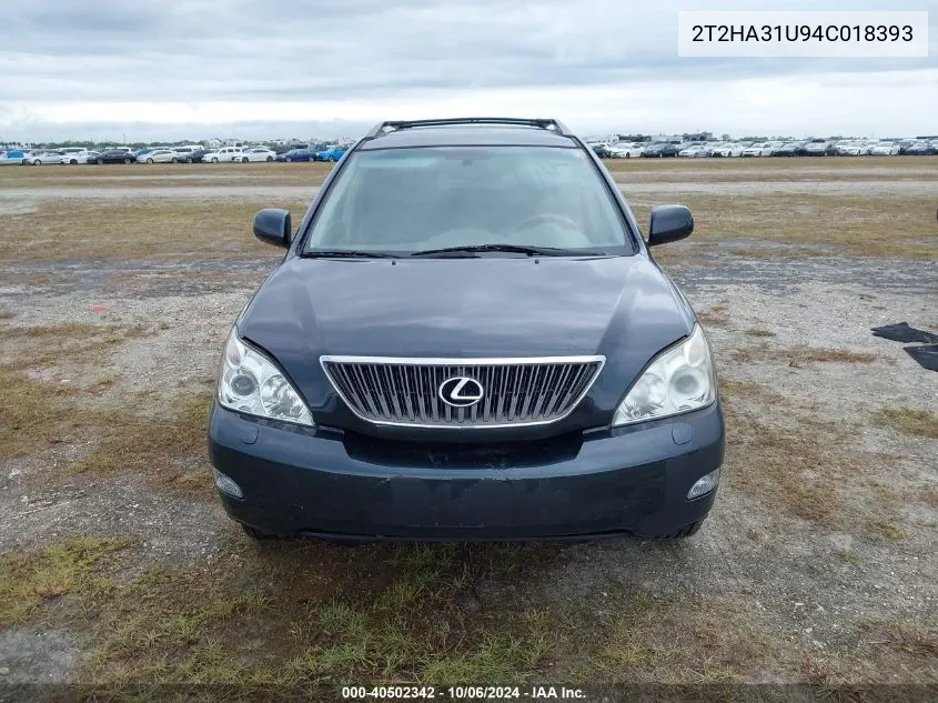 2004 Lexus Rx 330 VIN: 2T2HA31U94C018393 Lot: 40502342