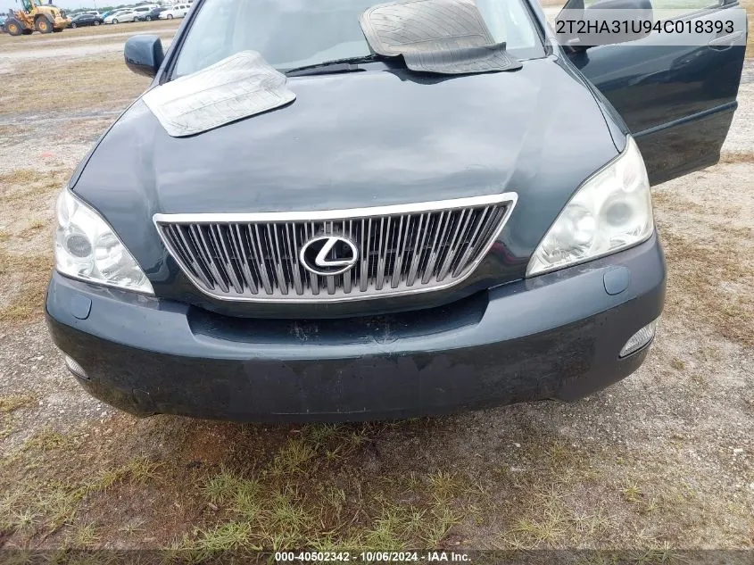 2004 Lexus Rx 330 VIN: 2T2HA31U94C018393 Lot: 40502342