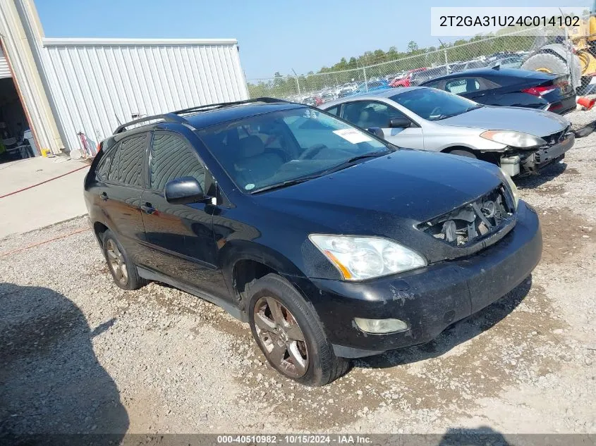 2T2GA31U24C014102 2004 Lexus Rx 330