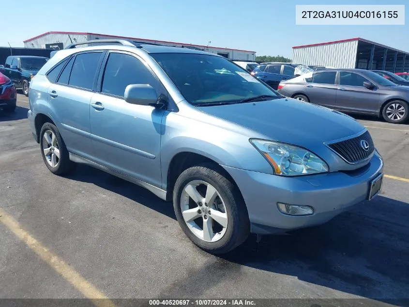 2004 Lexus Rx 330 330 VIN: 2T2GA31U04C016155 Lot: 40520697