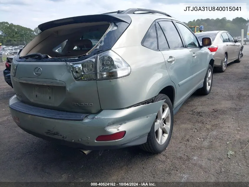 JTJGA31U840015041 2004 Lexus Rx 330