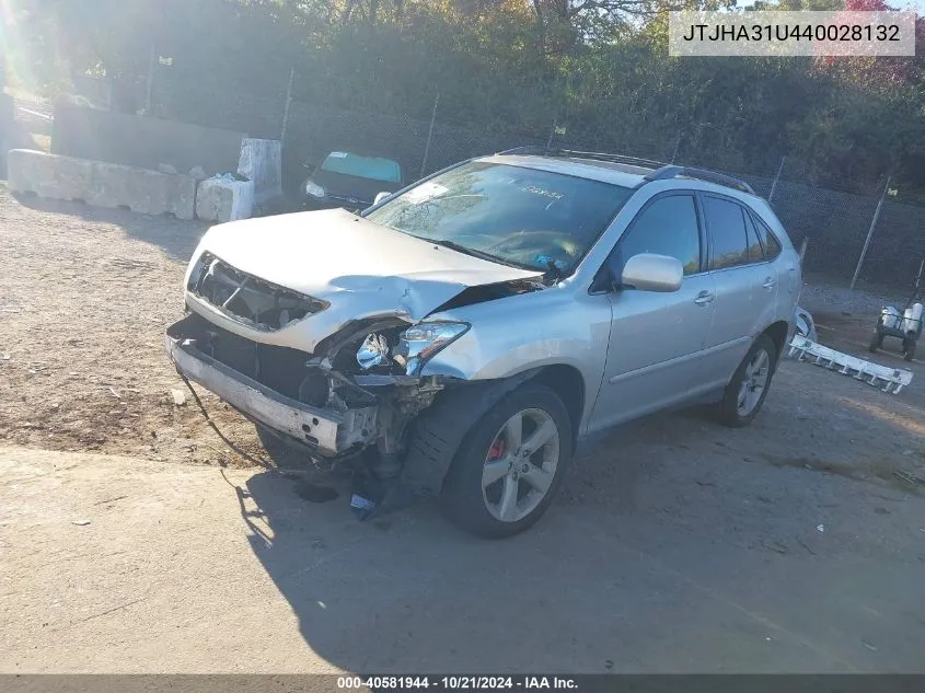 2004 Lexus Rx 330 VIN: JTJHA31U440028132 Lot: 40581944