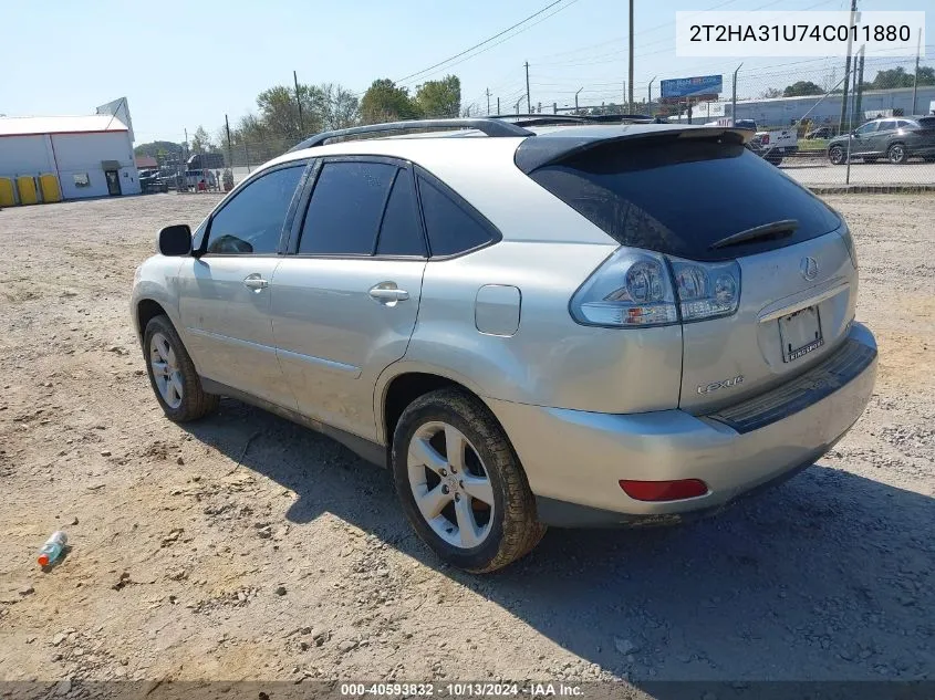 2004 Lexus Rx 330 VIN: 2T2HA31U74C011880 Lot: 40593832