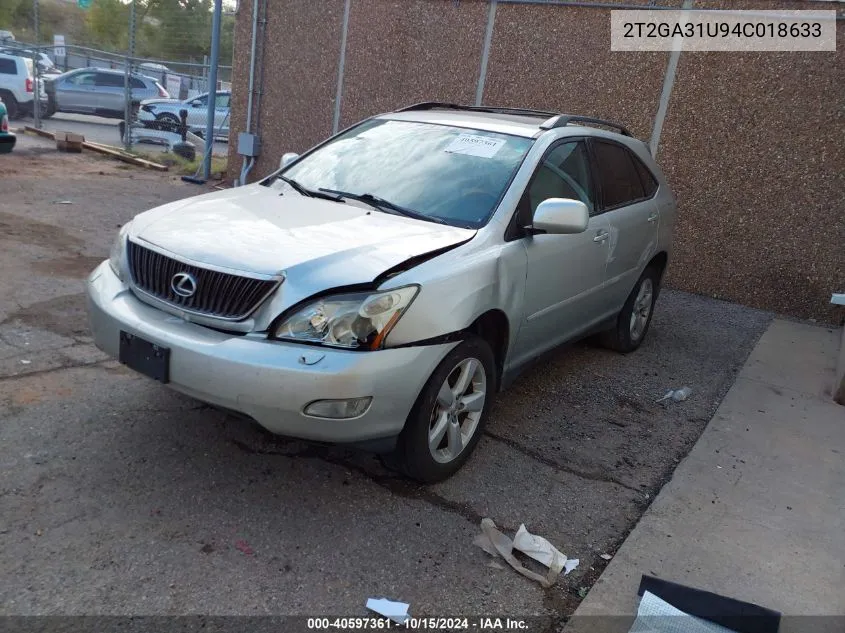 2004 Lexus Rx 330 VIN: 2T2GA31U94C018633 Lot: 40597361