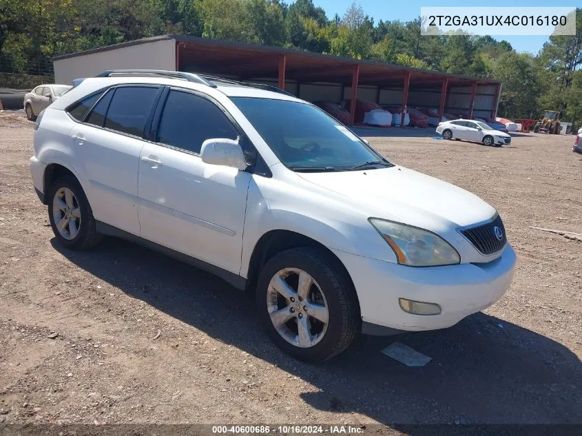 2004 Lexus Rx 330 VIN: 2T2GA31UX4C016180 Lot: 40600686