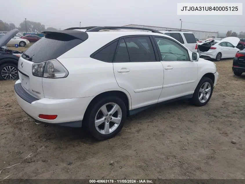 JTJGA31U840005125 2004 Lexus Rx 330