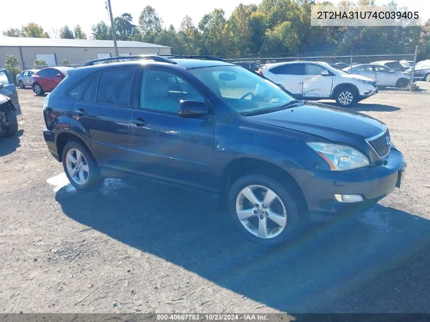 2004 Lexus Rx 330 VIN: 2T2HA31U74C039405 Lot: 40667783