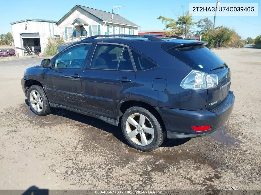 2004 Lexus Rx 330 VIN: 2T2HA31U74C039405 Lot: 40667783