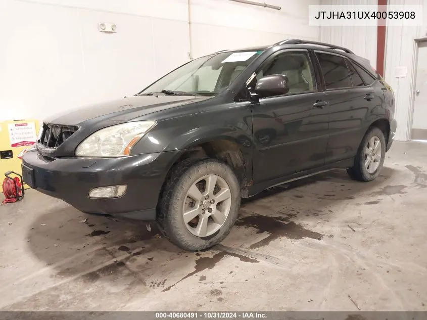 2004 Lexus Rx 330 VIN: JTJHA31UX40053908 Lot: 40680491