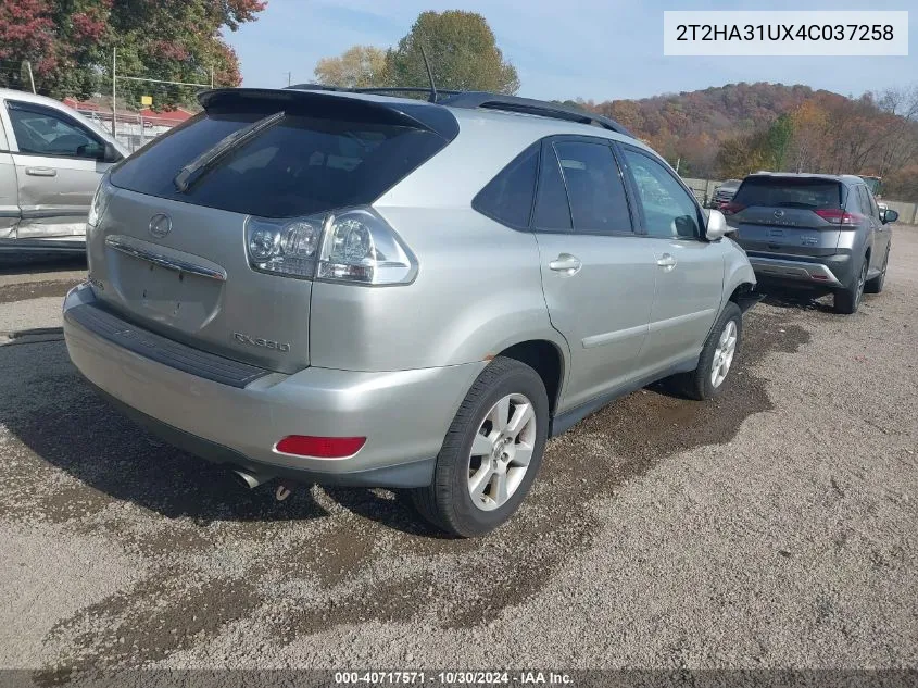 2004 Lexus Rx 330 VIN: 2T2HA31UX4C037258 Lot: 40717571