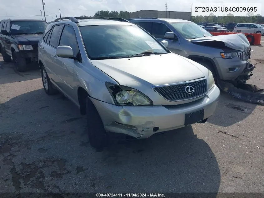 2004 Lexus Rx 330 VIN: 2T2GA31U84C009695 Lot: 40724111