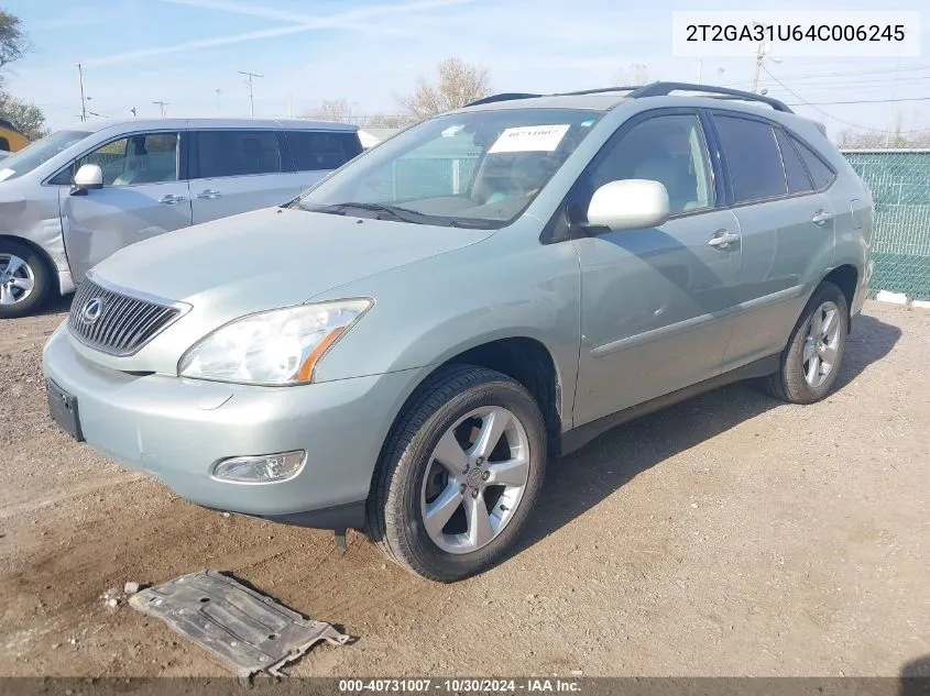 2T2GA31U64C006245 2004 Lexus Rx 330 Base (A5)