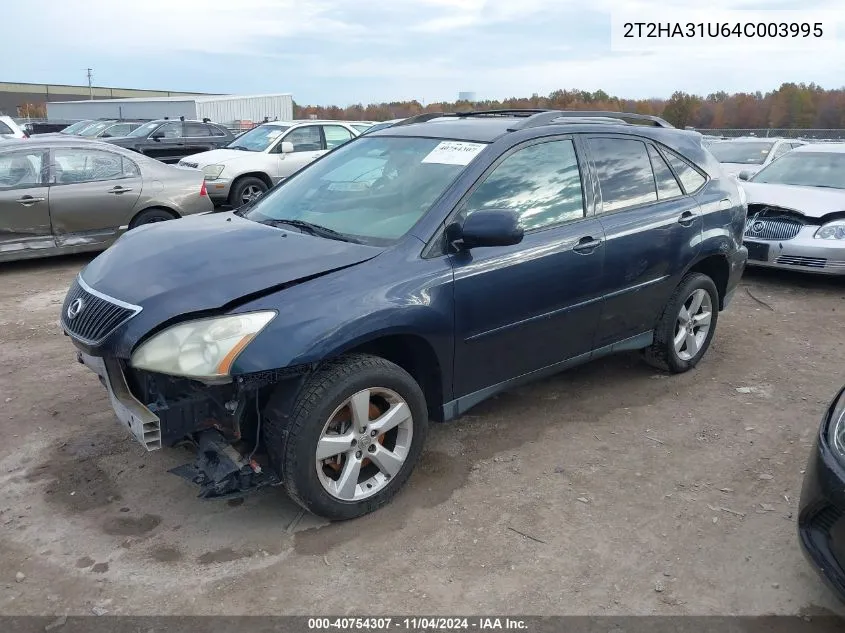 2004 Lexus Rx 330 VIN: 2T2HA31U64C003995 Lot: 40754307