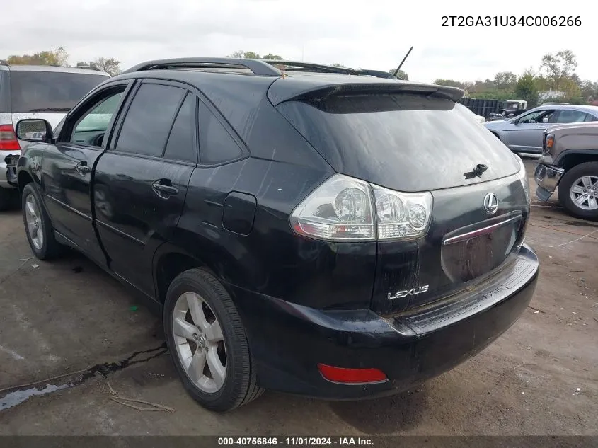 2004 Lexus Rx 330 VIN: 2T2GA31U34C006266 Lot: 40756846