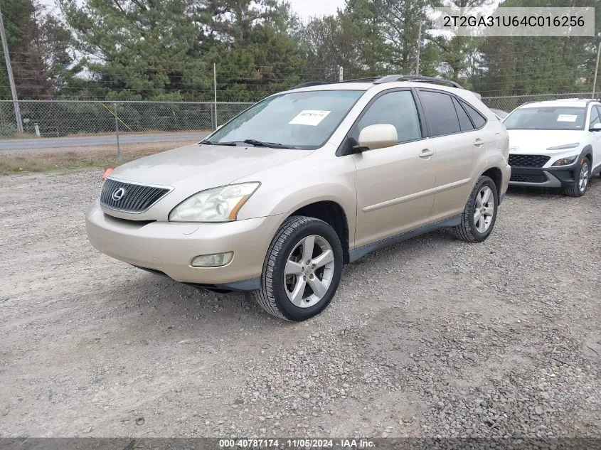 2004 Lexus Rx 330 Base (A5) VIN: 2T2GA31U64C016256 Lot: 40787174