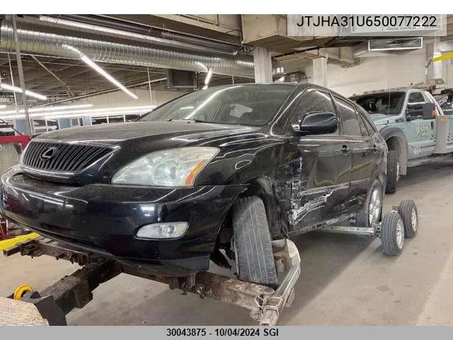 JTJHA31U650077222 2005 Lexus Rx 330