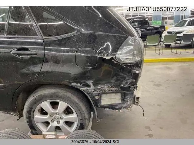 JTJHA31U650077222 2005 Lexus Rx 330