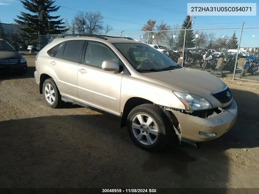 2005 Lexus Rx 330 VIN: 2T2HA31U05C054071 Lot: 30048959