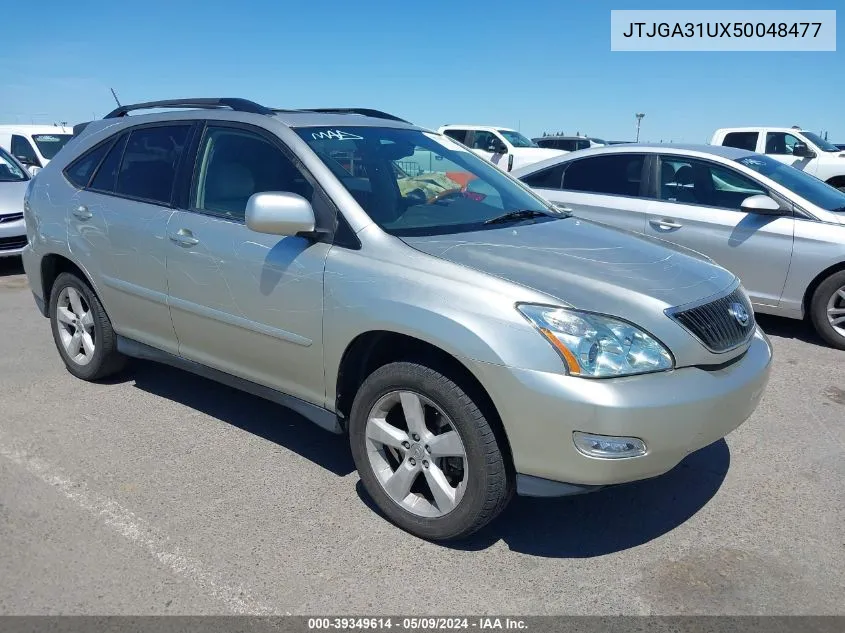 2005 Lexus Rx 330 VIN: JTJGA31UX50048477 Lot: 39349614