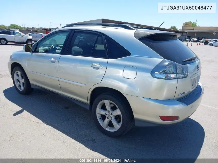 2005 Lexus Rx 330 VIN: JTJGA31UX50048477 Lot: 39349614