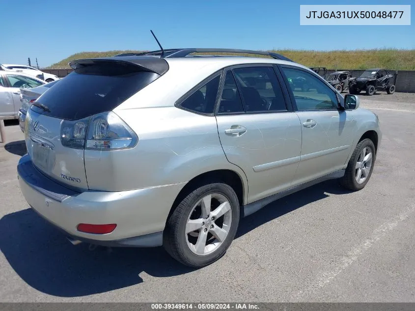 2005 Lexus Rx 330 VIN: JTJGA31UX50048477 Lot: 39349614