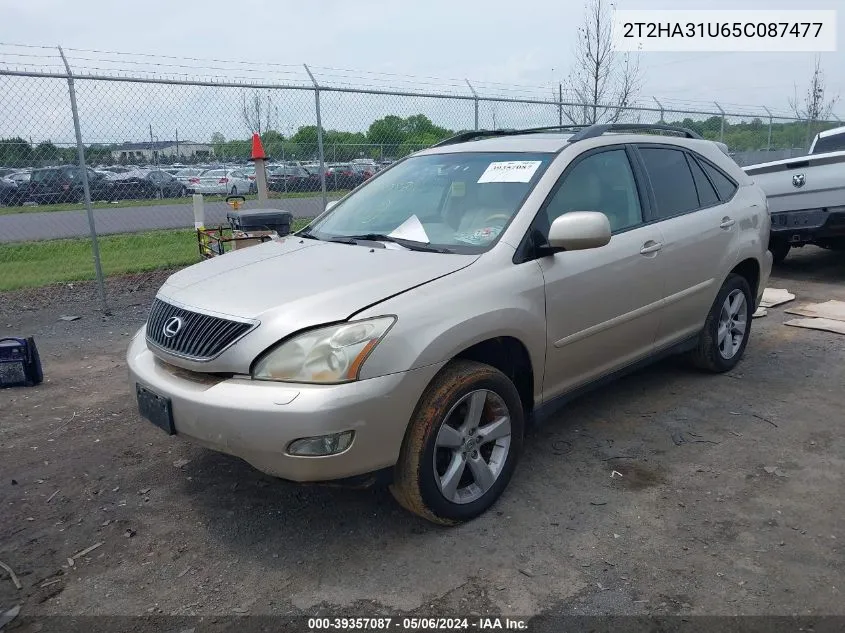 2005 Lexus Rx 330 VIN: 2T2HA31U65C087477 Lot: 39357087