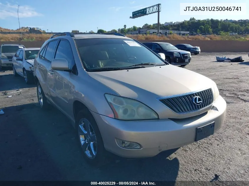 2005 Lexus Rx 330 VIN: JTJGA31U250046741 Lot: 40025229