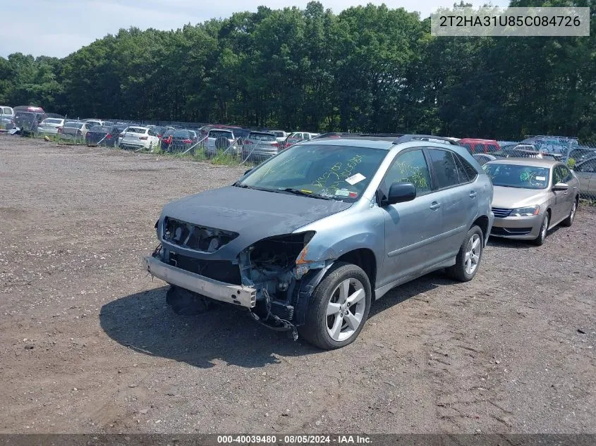 2005 Lexus Rx 330 VIN: 2T2HA31U85C084726 Lot: 40039480