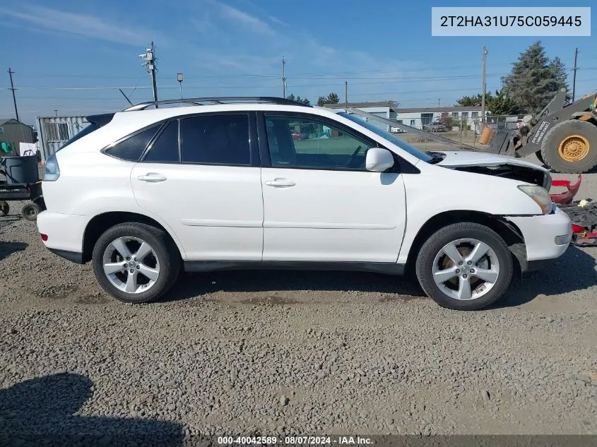 2005 Lexus Rx 330 VIN: 2T2HA31U75C059445 Lot: 40042589