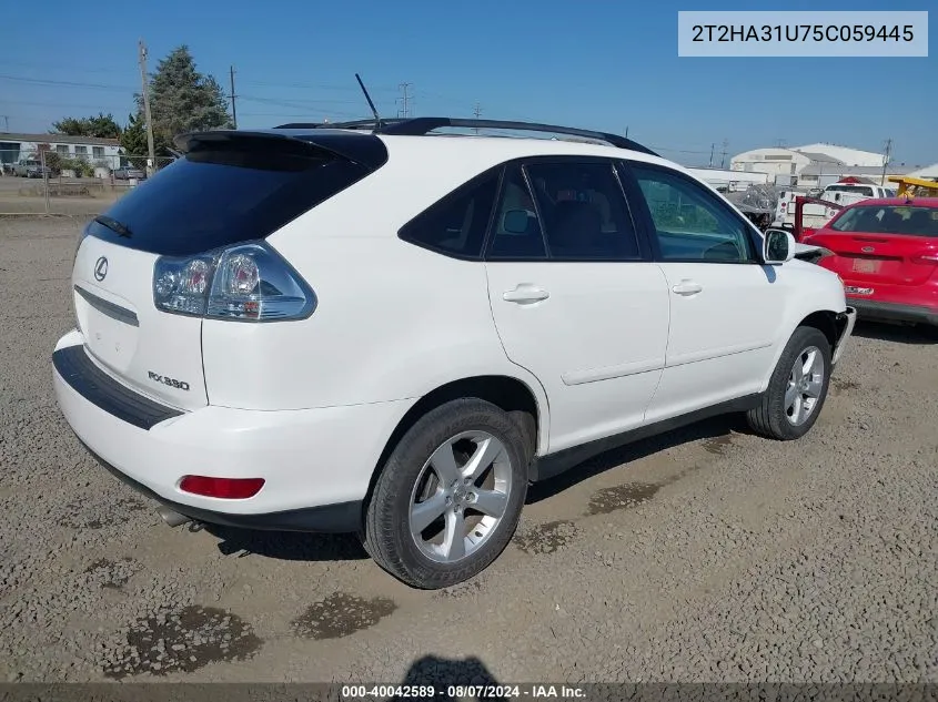 2T2HA31U75C059445 2005 Lexus Rx 330