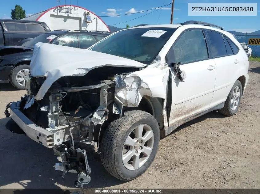 2005 Lexus Rx 330 VIN: 2T2HA31U45C083430 Lot: 40068091