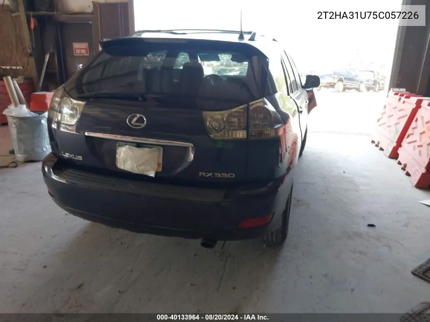 2005 Lexus Rx 330 VIN: 2T2HA31U75C057226 Lot: 40133964