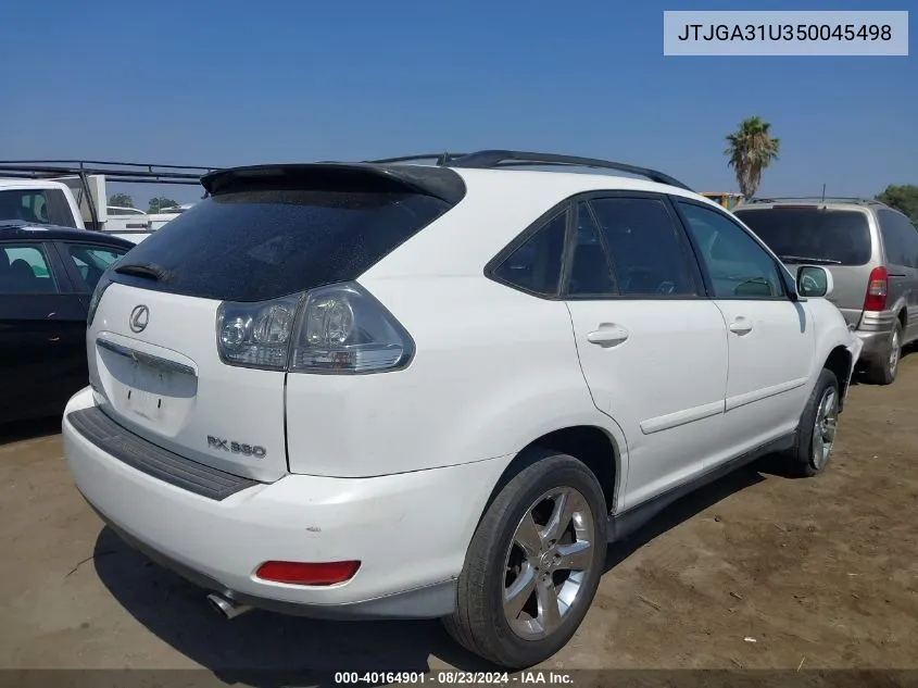 JTJGA31U350045498 2005 Lexus Rx 330