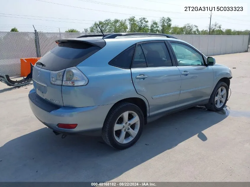 2005 Lexus Rx 330 VIN: 2T2GA31U15C033323 Lot: 40168182