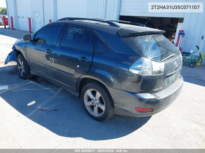 2005 Lexus Rx 330 VIN: 2T2HA31U35C071107 Lot: 40260511