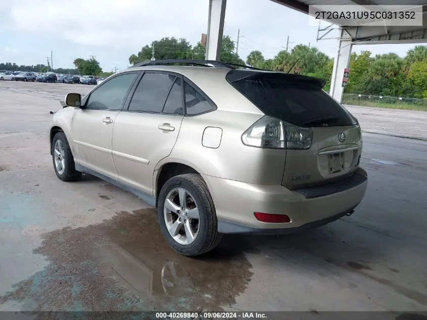 2005 Lexus Rx 330 VIN: 2T2GA31U95C031352 Lot: 40269840