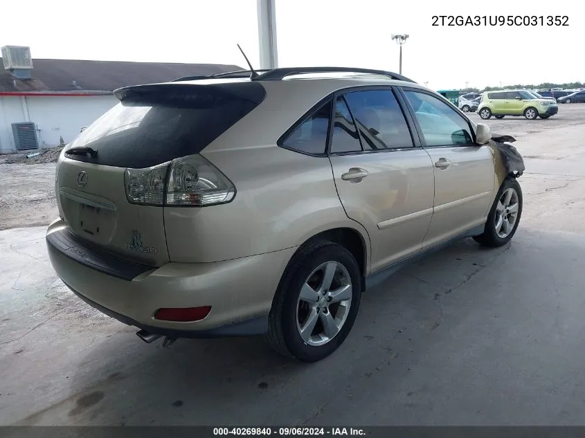 2005 Lexus Rx 330 VIN: 2T2GA31U95C031352 Lot: 40269840