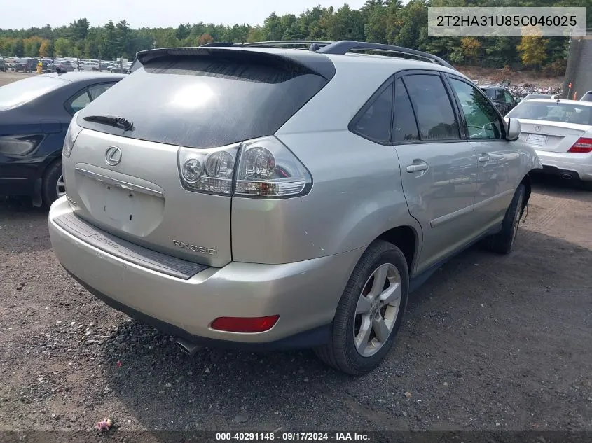 2005 Lexus Rx 330 VIN: 2T2HA31U85C046025 Lot: 40291148