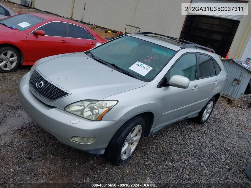 2005 Lexus Rx 330 VIN: 2T2GA31U35C037311 Lot: 40315650