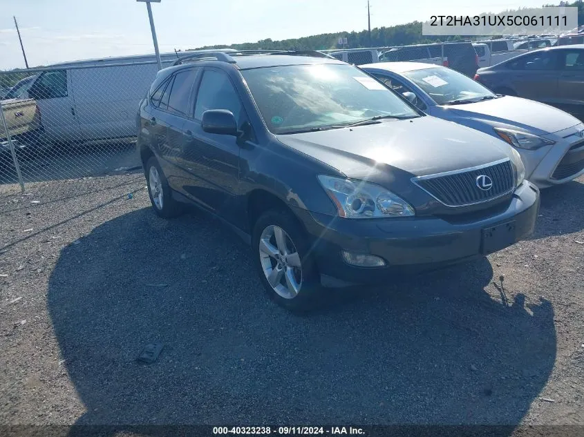 2005 Lexus Rx 330 VIN: 2T2HA31UX5C061111 Lot: 40323238