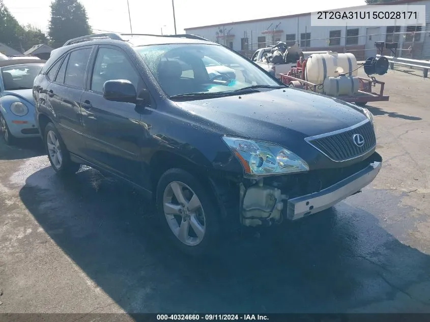 2005 Lexus Rx 330 VIN: 2T2GA31U15C028171 Lot: 40324660