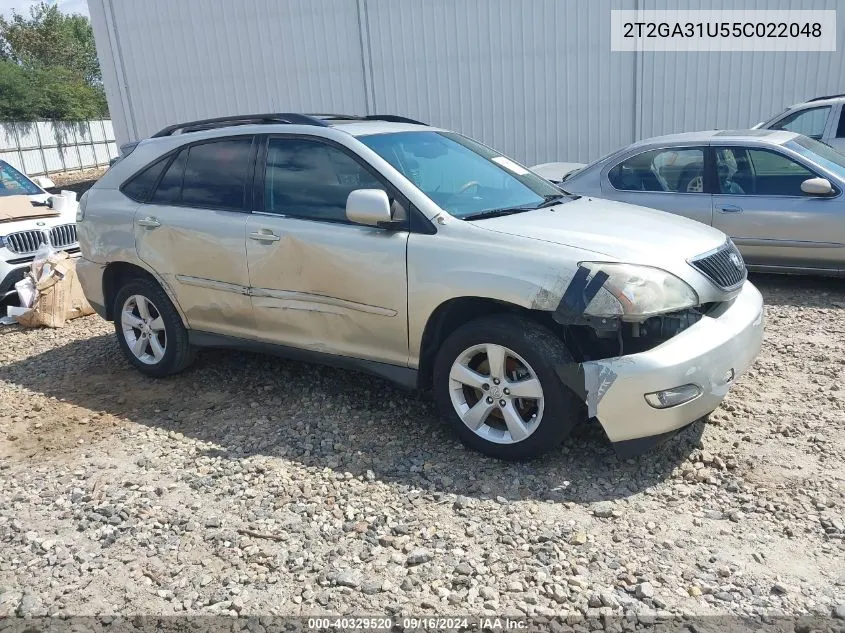 2005 Lexus Rx 330 VIN: 2T2GA31U55C022048 Lot: 40329520