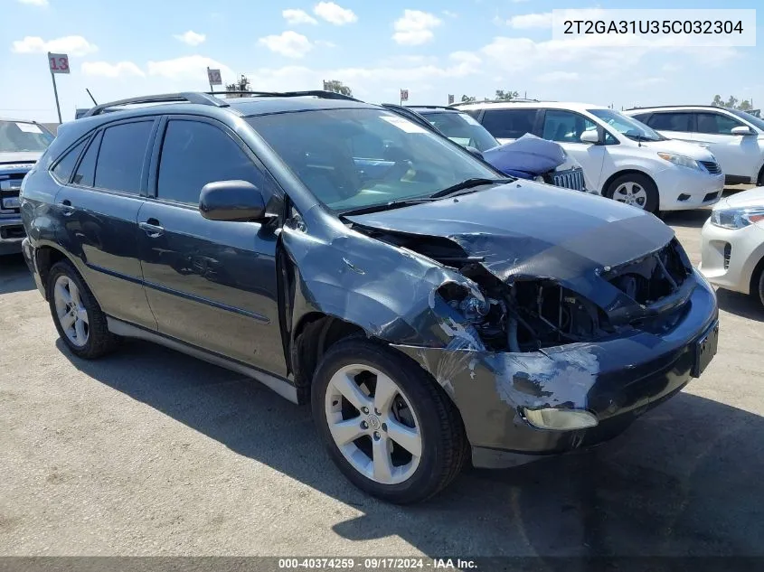 2005 Lexus Rx 330 VIN: 2T2GA31U35C032304 Lot: 40374259