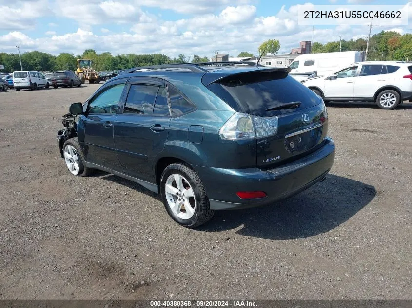 2005 Lexus Rx 330 VIN: 2T2HA31U55C046662 Lot: 40380368