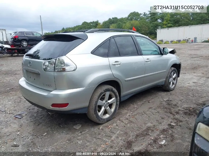 2005 Lexus Rx 330 VIN: 2T2HA31U15C052703 Lot: 40381910