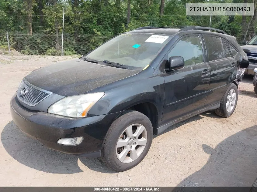 2005 Lexus Rx 330 VIN: 2T2HA31U15C060493 Lot: 40436422