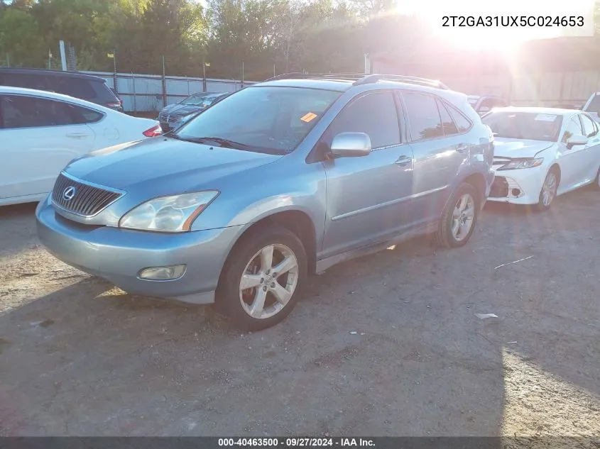 2005 Lexus Rx 330 VIN: 2T2GA31UX5C024653 Lot: 40463500